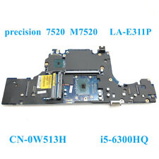LA-E311P i5-6300HQ FOR Dell Precision 7520 Laptop Motherboard CN-0W513H 0W513H picture