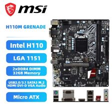 MSI H110M GRENADE Motherboard M-ATX Intel H110 LGA1151 DDR4 SATA3 HDMI DVI-D M.2 picture