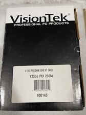 RARE NEW PCI SLOT Visiontek ATI X1550 256MB DDR2 VIDEO CARD 400143 VGA DVI picture