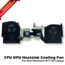 Genuine Dell Alienware M17 R2 N18P Laptop CPU GPU Heatsink Cooling Fan R23G0 picture