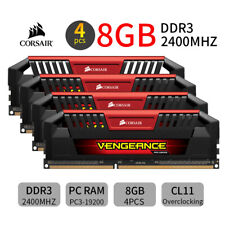 Corsair VENGEANCE Pro 32GB 4x 8GB DDR3 2400MHz PC3-19200 Overclocking Memory Red picture