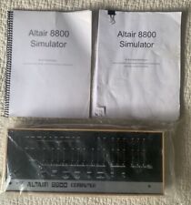 MITS Altair 8800 Computer Bamboo Reproduction Untouched W/ Simulator Manuals picture