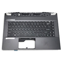 New For MSI GE66 MS-1541 1543 Palmrest w/ Full Colorful Backlit Keyboard Gray US picture