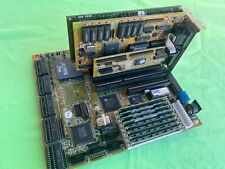 VINTAGE MOTHERBOARD INTEL 486 33 MHZ. WITH CPU RAM AND 3 CARDS picture