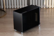 Jonsplus i100 Pro-G Mini-ITX Gaming Case, Obsidian Black w/ Tempered Glass Sides picture