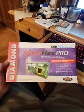 Diamond SupraMax Pro 56K PCI Fax Modem Faster Internet Connection V92-NEW Sealed picture