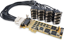 PCI Express Serial Card - 16 DB9 RS232 Ports - Low + Full Profile - Multiport Se picture
