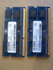 ELPIDA 8GB 2X4GB 2RX8 PC3-12800S DDR3 Laptop Memory Ram EBJ41UF8BDU0-GN-F picture