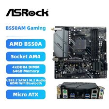 ASRock B550AM GAMING Motherboard M-ATX AMD B550A Socket AM4 DDR4 SATA3 HDMI WIFI picture