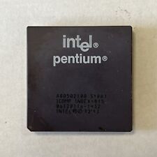 Vintage Intel Ceramic CPU Processor A80502100 SY007 - Not Tested - Gold Scrap picture