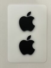 NEW Black Apple Logo Sticker Decal - Genuine OEM - Includes 2 Stickers - Large picture