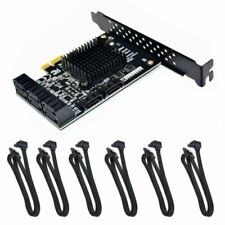 XT-XINTE PCI-E 2X 4X 8X 16X PCI-E to SATA 3.0 8-Port Expansion Adapter+6 Cables picture