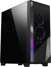 AORUS C500 Glass - Black Mid Tower PC Gaming Case, Tempered Glass, USB Type-C, 4 picture