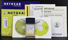 Lot of Vintage Netgear Cardbus Software Discs w/Paperwork & Wireless Adapter picture