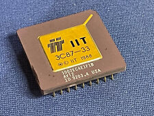 QTY-1 3C87-33 IIT VINTAGE COPROCESSOR 387 IC PGA GOLD NOS LAST ONE picture