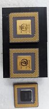 Lot Vintage Intel CPU SX958 (retro/circa 92/93  GOLD scrap picture