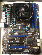 MSI 970A-G43 Motherboard AMD 970 Chipset DDR3 Memory AMD FX 6300 CPU UNTESTED picture