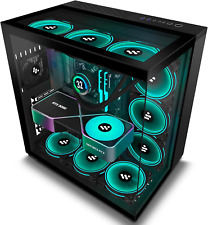 PC Case 7 PWM Cases Fans,Argb Mid Tower ATX Gaming Computer Case with 3*Tempered picture