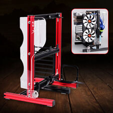 PC Frame Test Bench ITX ATX MATX Open Air Case Water Cooling Fan Chassic Red picture