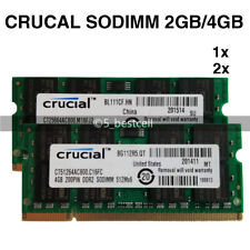 Crucial 2GB 4GB 8GB PC2-6400 DDR2 800 MHz 200pin Laptop SODIMM Memory Ram LOT picture