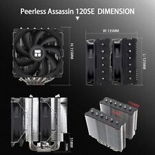 Peerless Assassin 120 SE CPU Cooler, 6 Heat Pipes, Dual 120Mm Fans picture