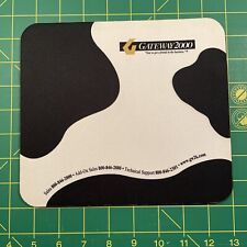 Vintage Gateway Cow Print Mouse Pad White & Black - 8.5 X 8.5 Inches picture