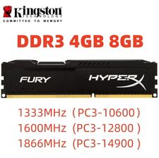 HyperX FURY DDR3 4GB 8GB 16GB 32G 1333 1600 1866 Desktop RAM Memory DIMM 240pins picture