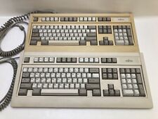 *LOT OF 2* Vintage Fujitsu Computer Keyboard 5-Pin DIN Connector FKB4700 picture