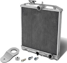 Full Aluminum 2-Row 42Mm Radiator Bundle with Silver Stay Mount Bracket Compatib picture