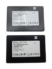 Lot of 2 Micron MTFDDAK128MBF-1AN12ABYY M600 SED 128GB 6.0Gb/ 2.5