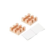 Copper Heatsink 10x10x4mm with Self Adhesive for IC Chipset Cooler 2pcs picture
