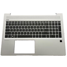 New For HP ProBook 450 G6 450 G7 Palmrest Backlit US Keyboard L45090-001 Silver picture
