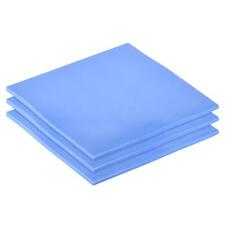 Thermal Pad Heat Conduction Silicone Pads 100 x 100 x 2.5 mm 1.5W Blue 3pcs picture