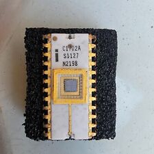 Vintage Intel EPROM C1702A White Ceramic & Gold picture
