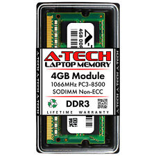 4GB STICK SODIMM DDR3 NON-ECC PC3-8500 1066MHz 1066 MHz DDR-3 4G 4 g Ram Memory picture