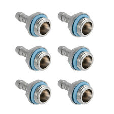 6 Pcs Barb Fittings Joint With Waterproof Sealing Ring For  PC Water Cooling picture