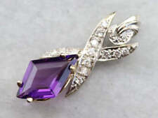 Amethyst and Diamond Pendant picture