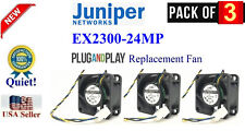 3x Quiet Replacement Fans for Juniper Networks EX2300-24MP picture