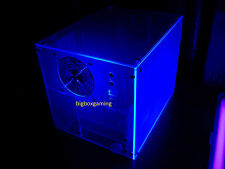 SUNBEAM UFO ATX CUBE ACRYLIC UV BLUE PC COMPUTER GAMING CASE VINTAGE picture