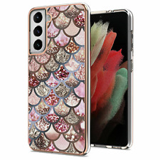 Bling Butterfly Marble Flower Protect Cover Case for S20 S21 Ultra S21 S20 FE 5G picture