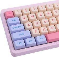 Marshmallow 132 Keys Keycaps Pbt Dye Sublimation XDA Profile For MX Switch picture