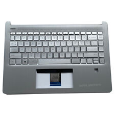 For HP 14-DQ 14T-DQ 14s-dq Palmrest w/ Non-Backlit US Keyboard L61506-001 Silver picture
