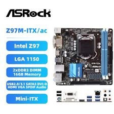 ASRock Z97M-ITX/ac Motherboard Mini-ITX Intel Z97 LGA1150 DDR3 SATA3 HDMI DVI-D picture