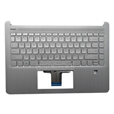 For HP 14-DQ 14T-DQ 14Z-FQ Palmrest Case W/ Backlit Keyboard L61507-001 Silver picture