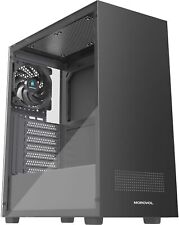 MOROVOL ATX PC Case, Tempered Glass Gaming PC Case, Integrated Panel Design A... picture