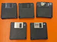 ⭐️⭐️⭐️⭐️⭐️ VINTAGE Lot of 25 Various Floppy Disks 3 1/2 Inch (3.5 Inch) - Black picture