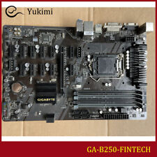 FOR GIGABYTE GA-B250-FINTECH LGA 1151 VGA DVI 64GB ATX Motherboard Test OK picture