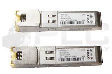 LOT OF 2 NEW CISCO SFP-GE-T TRANSCEIVER MODULE 30-1421-02 picture