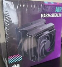 Cooler Master MASTERAIR MA824 STEALTH All Black Dual Tower 8 Heat Pipes Cooling picture