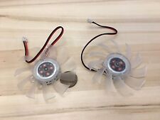 2 Pieces Clear FAN 12V 2Pin PC Video Graphics Card VGA Cooler Cooling 65mm picture